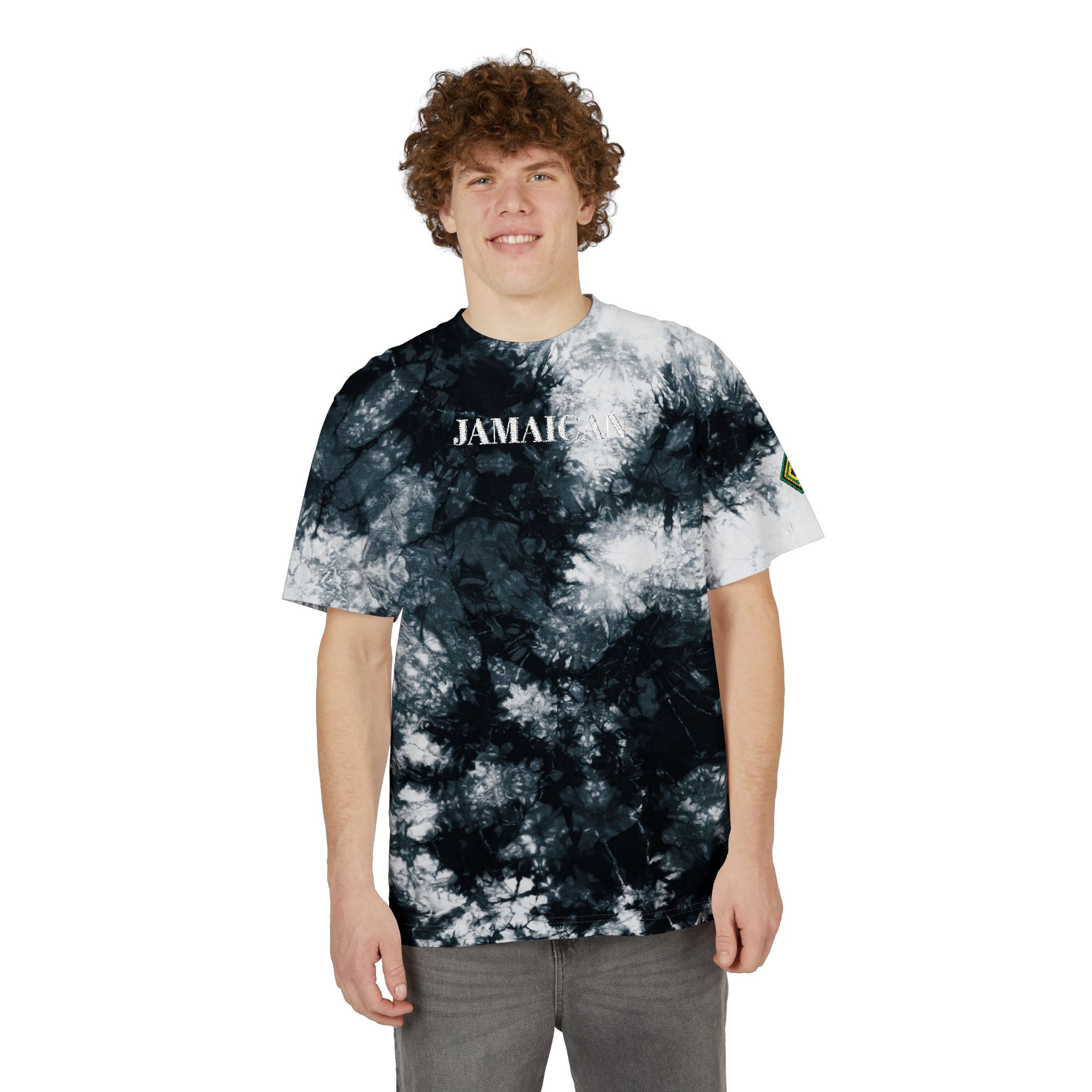 Spiral Tie-Dye T-Shirt | Embroidered Text Center