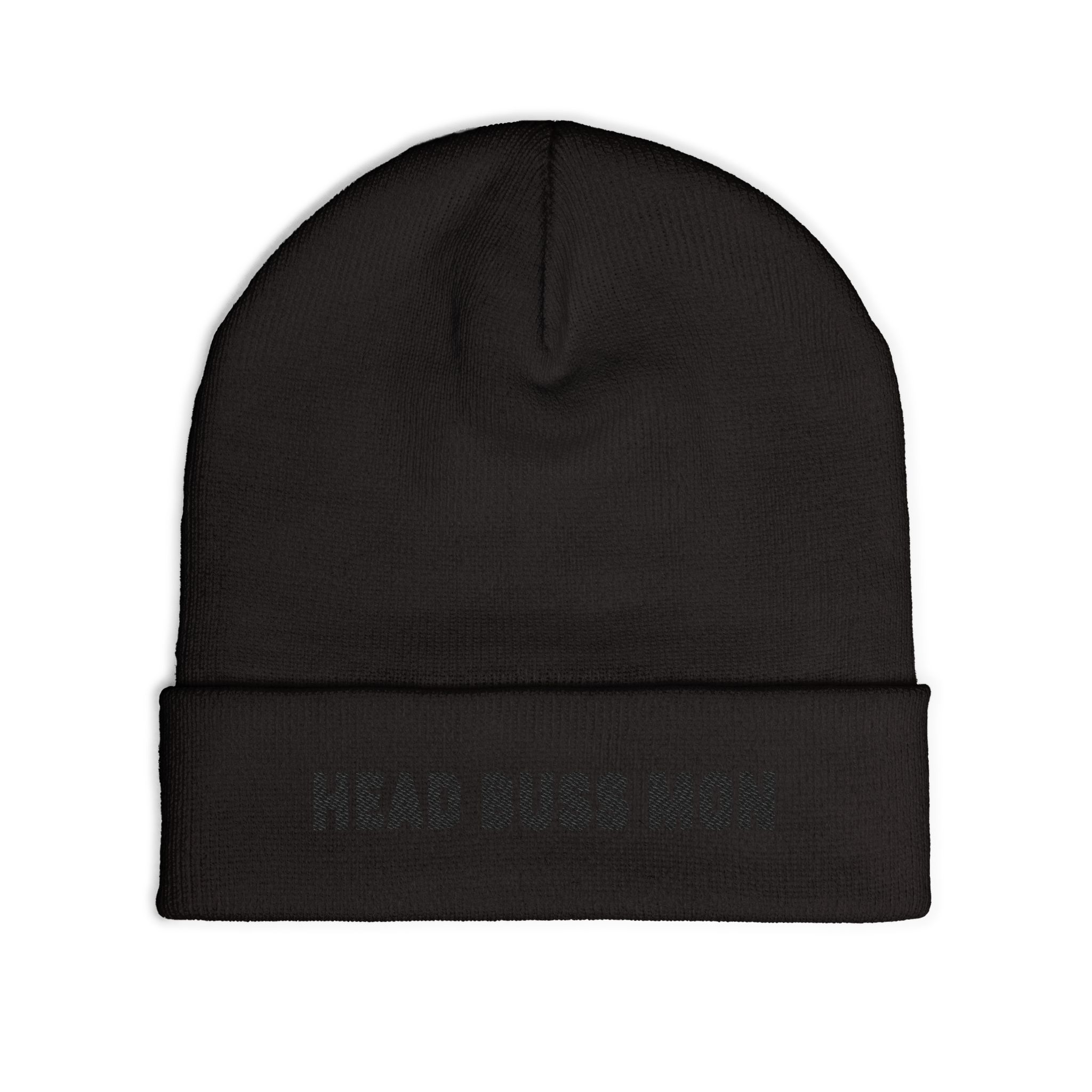 Head Buss Mon beanie, embroidered knit hat, Head Buss Mon meaning - greatness , nothing esle compare - Image 13
