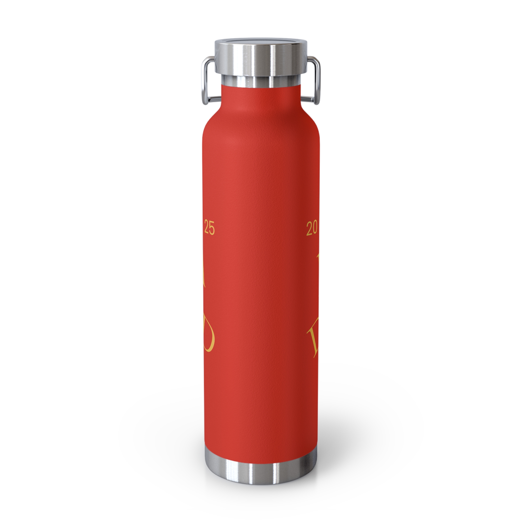 Jamaica Diamond Text Water Bottle | 22oz Copper Vacuum Insulated Bottle - Image 4