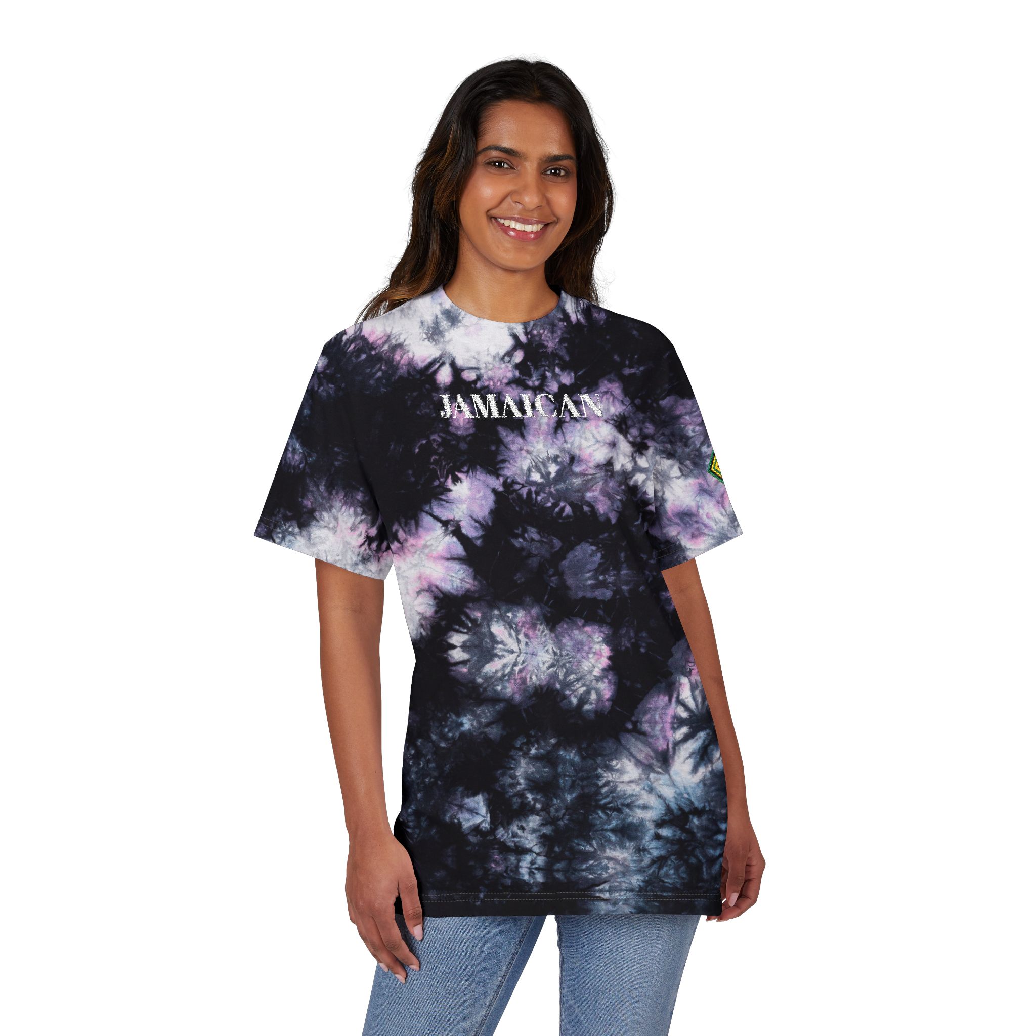 Spiral Tie-Dye T-Shirt | Embroidered Text Center - Image 2