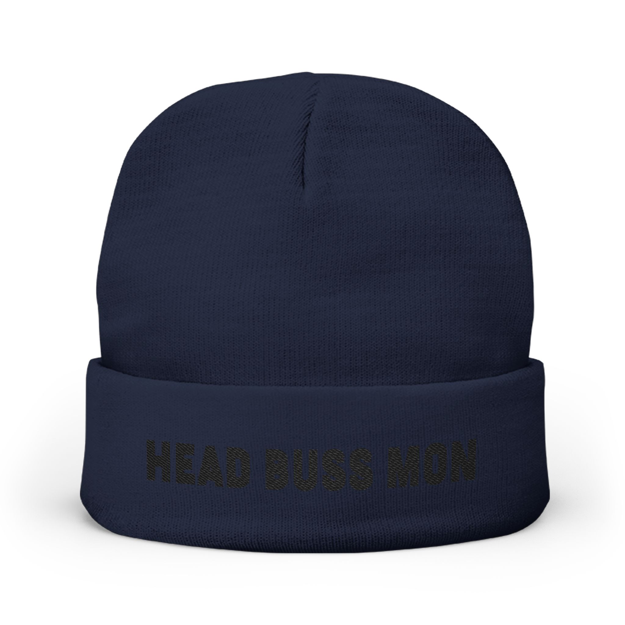 Head Buss Mon beanie, embroidered knit hat, Head Buss Mon meaning - greatness , nothing esle compare - Image 24