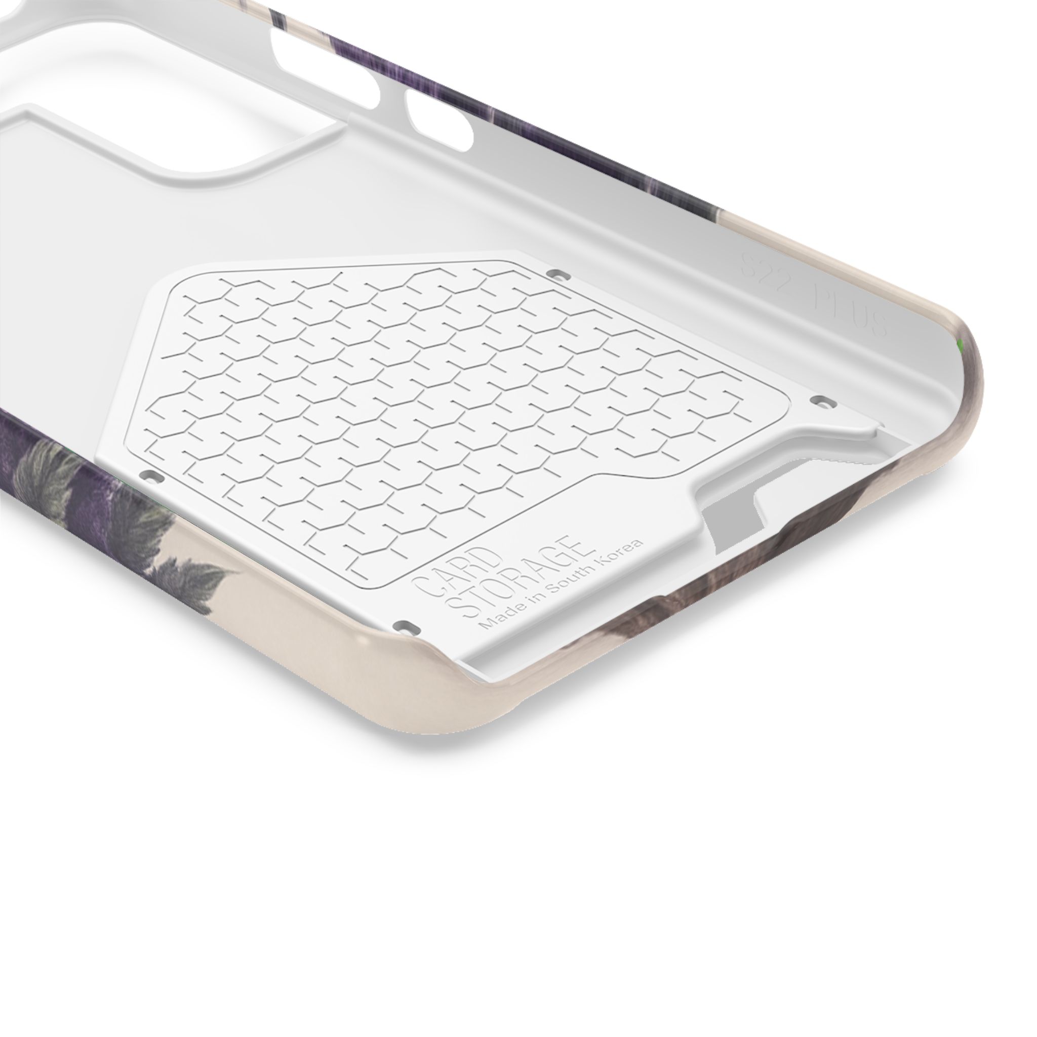 Purple bud weed Tree Phone Case | Card Holder, Green Circular Text - Image 24