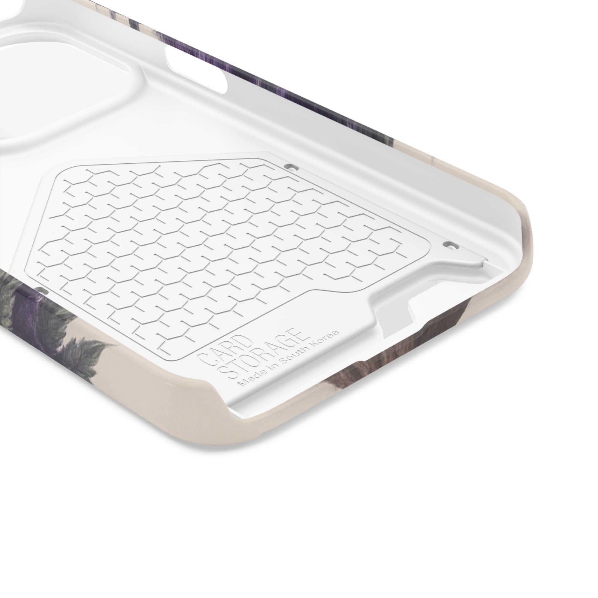 Purple bud weed Tree Phone Case | Card Holder, Green Circular Text - Image 133