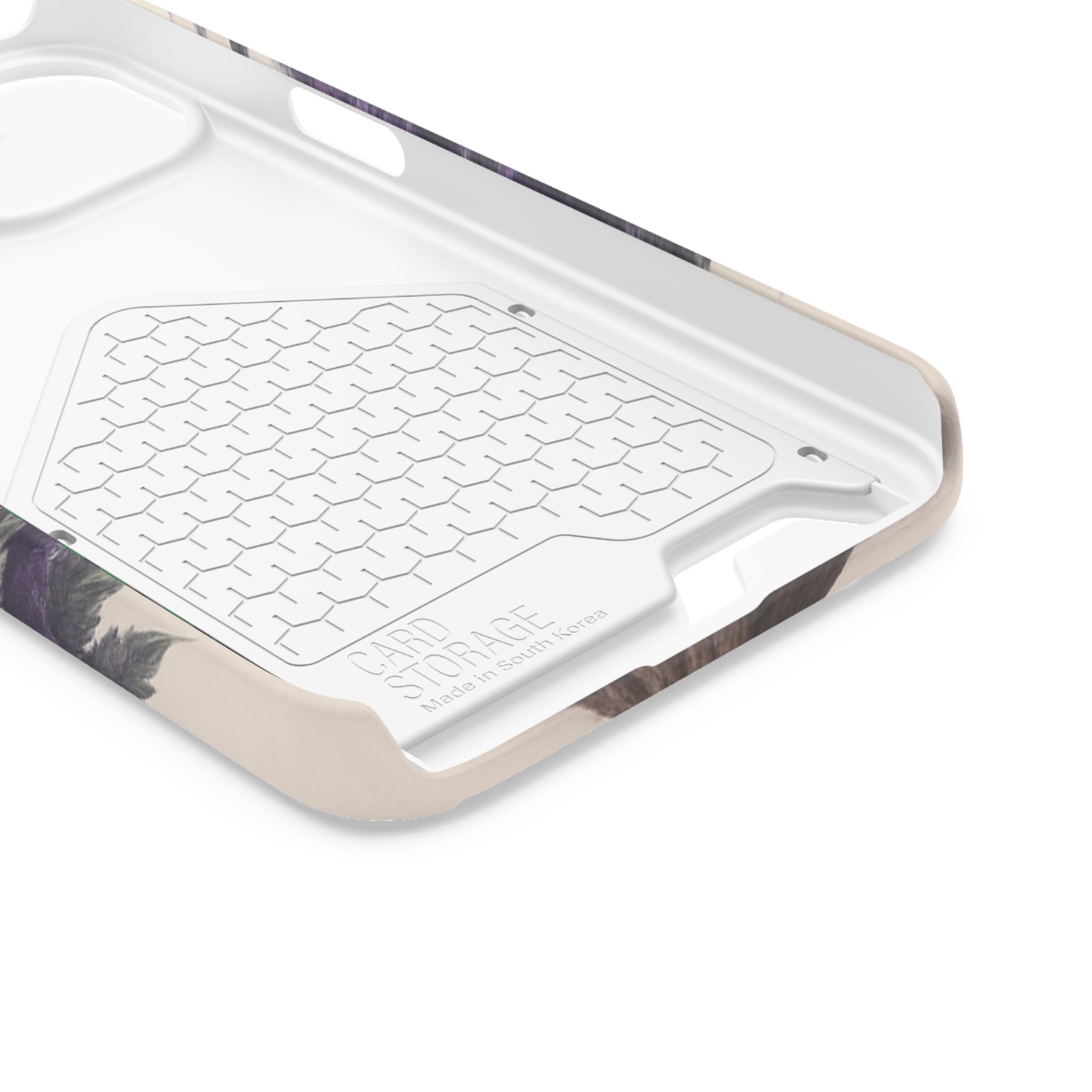 Purple bud weed Tree Phone Case | Card Holder, Green Circular Text - Image 44