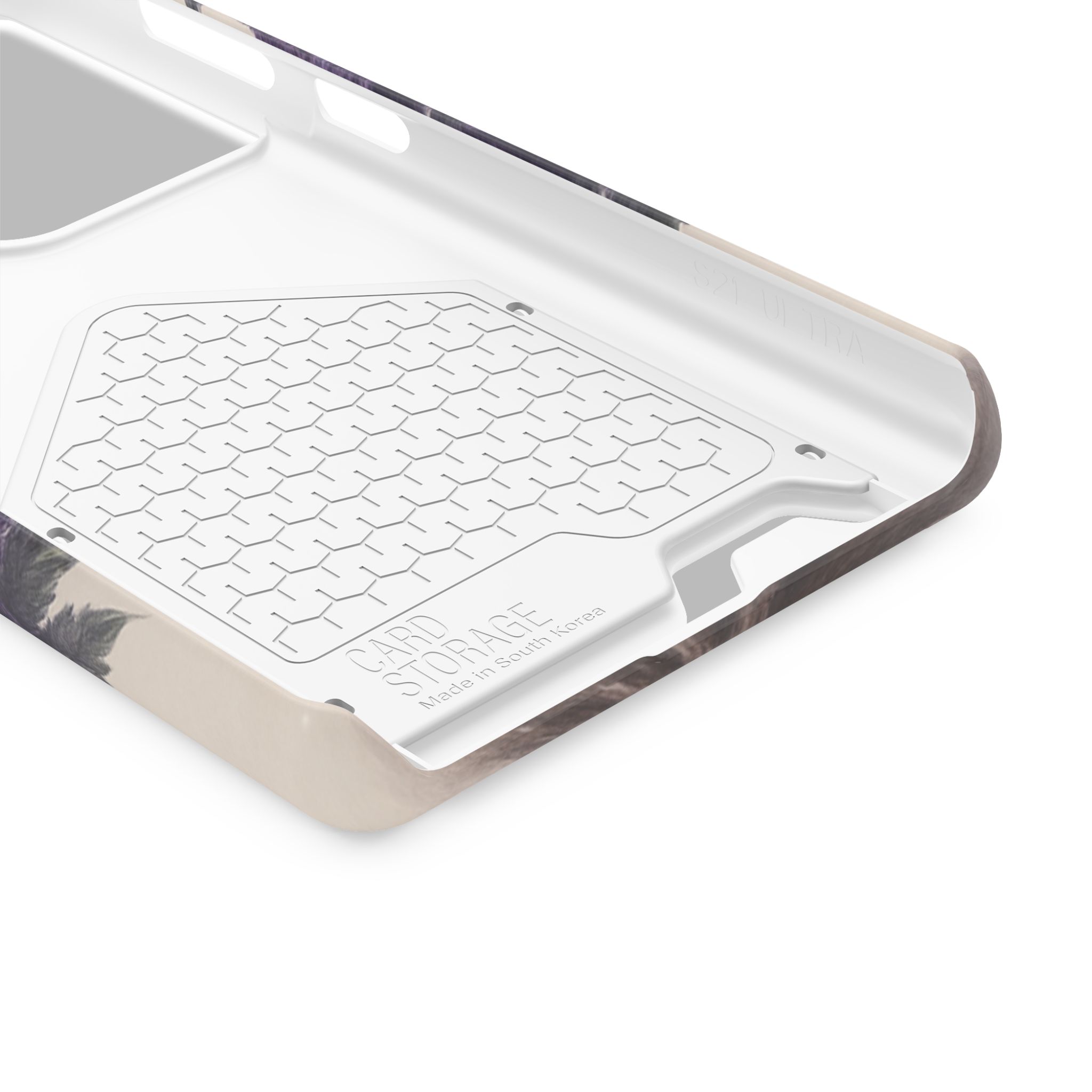 Purple bud weed Tree Phone Case | Card Holder, Green Circular Text - Image 85